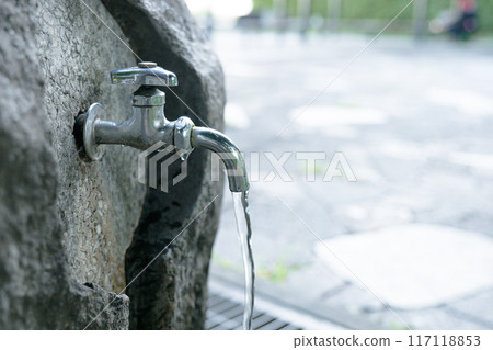 Water faucet in the park 117118853