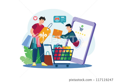 Commerce online shipping services online order tracking delivery home. 117119247