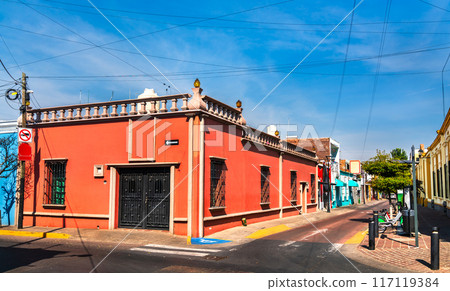 Traditional houses in San Pedro Tlaquepaque - Guadalajara, Mexico 117119384