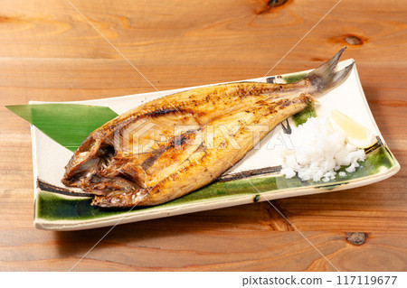 grilled mackerel grilled mackerel 117119677