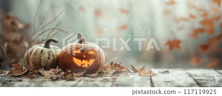 Halloween Theme Stylized Background For Your Project 117119925