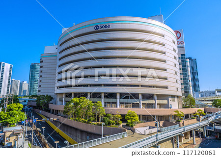 Yokohama cityscape in Japan, overlooking the Sogo Yokohama store at the east exit of Yokohama Station (August 4, 2024) Yokohama cityscape in Japan, overlooking the Sogo Yokohama store at the east exit of Yokohama Station (August 4, 2024) 117120061