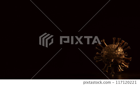 The virus for sci or medical concept 3d rendering. The virus for sci or medical concept 3d rendering. 117120221