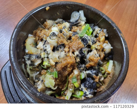 freshwater snail soybean paste korea food freshwater snail soybean paste korea food 117120329
