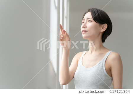 中年女人美麗陽光 117121504