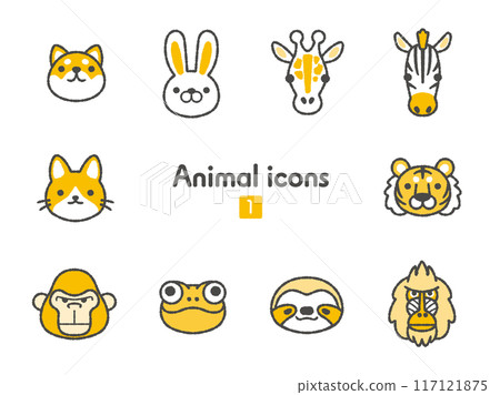 圖示集合動物 01 圖示集合動物 01 117121875