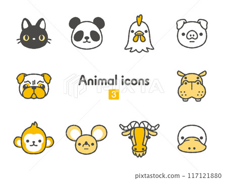 Icon collection Animal 03 117121880