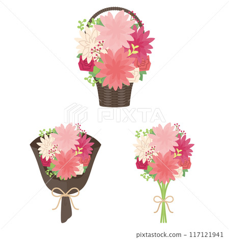 大麗花花束組粉色 117121941