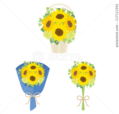Sunflower bouquet set Sunflower bouquet set 117121942