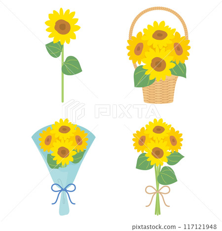 Sunflower bouquet set Sunflower bouquet set 117121948
