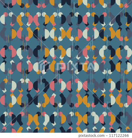 Textile geometric seamless pattern. contemporary abstract texture area rug, carpet, print, textile design.  117122266