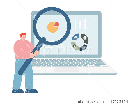 marketing research market digital plan planning research process statistic graph chart diagram graphic researching icon design illustration 117123124