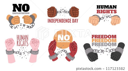 Anti-exploitation freedom vector set 117123382