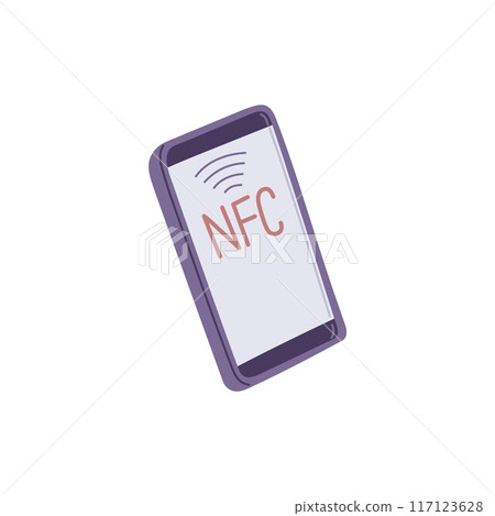 Vector icons of secure payment, screen display and phone connection, for online banking 117123628