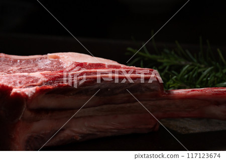 Tomahawk beef bone-in meat Tomahawk beef bone-in meat 117123674