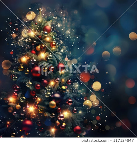 Abstract Christmas background . 117124847