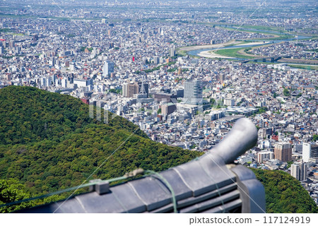 「岐阜城」從天守閣展望台眺望岐阜市街景 117124919