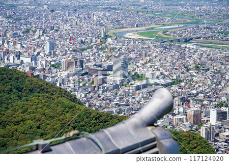 「岐阜城」從天守閣展望台眺望岐阜市街景 117124920