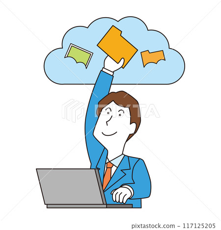 一個人從雲端儲存提取數據 一個人從雲端儲存提取數據 117125205