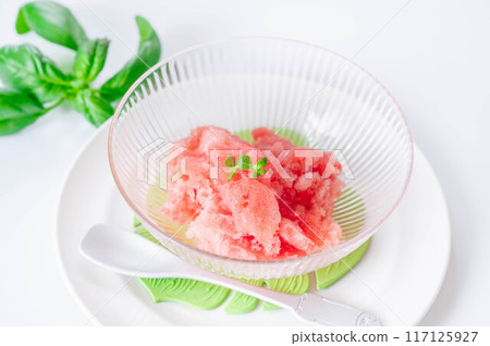 Watermelon sorbet Watermelon sorbet 117125927