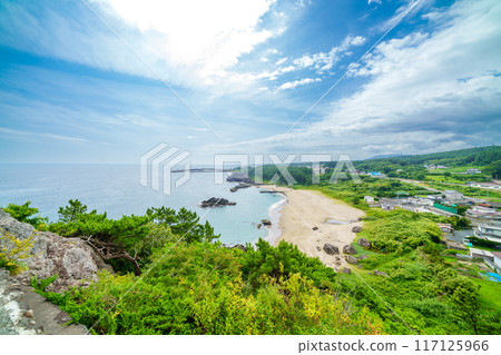 A view from Takaiwa Observatory, the highest point on the Tanesashi Coast in Aomori Prefecture A view from Takaiwa Observatory, the highest point on the Tanesashi Coast in Aomori Prefecture 117125966