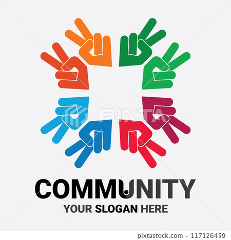 Community, network and social icon 117126459