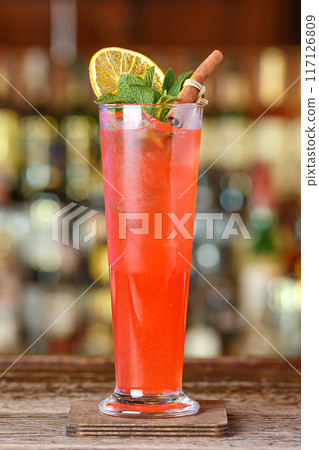 Cocktail fruit sling 117126809