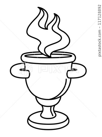 Magic potion in goblet illustration. Witchcraft alchemy mystery element. Magic potion in goblet illustration. Witchcraft alchemy mystery element. 117128892