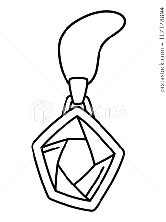 Magic amulet illustration. Witchcraft alchemy mystery element. Magic amulet illustration. Witchcraft alchemy mystery element. 117128894