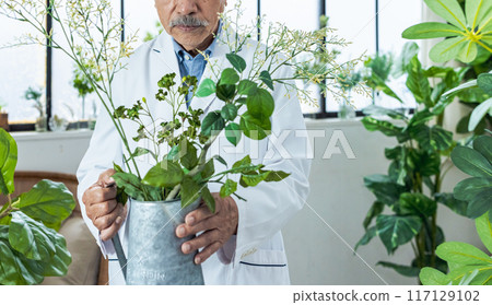 Scholar in white coat Scholar in white coat 117129102