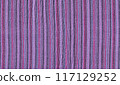 Indian textile background. Cotton ethnic fabric texture 117129252