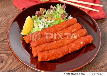 Seekh kebabs, minced meat dishes, skewers, meat dishes, ethnic dishes. Seekh kebabs, minced meat dishes, skewers, meat dishes, ethnic dishes. 117129373