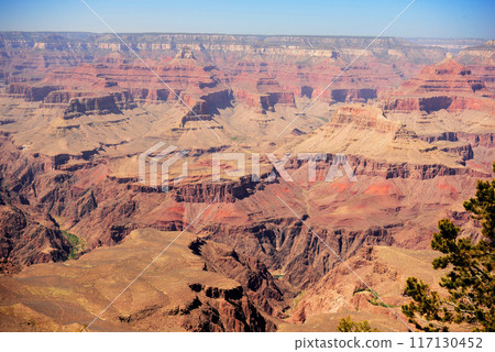Hazy Sky Day At The Grand Canyon Arizona Hazy Sky Day At The Grand Canyon Arizona 117130452