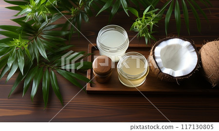 Coconut essentials oil and cream organic extract 117130805