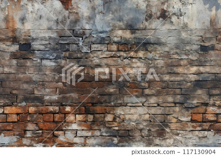old brick wall brown color for background or texture old brick wall brown color for background or texture 117130904