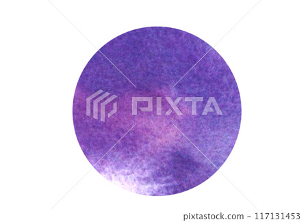 出血圓形水彩紋理形狀 出血圓形水彩紋理形狀 117131453