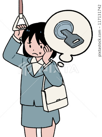 擔心家裡的門是否鎖好的人 117131742