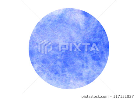 出血圓形水彩紋理形狀 出血圓形水彩紋理形狀 117131827