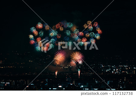 煙火在夜空中翩翩起舞 煙火在夜空中翩翩起舞 117132738