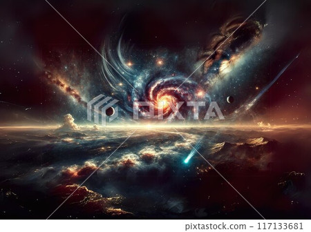 Earth and Galaxy 117133681