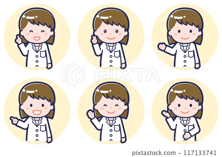 Female pharmacist pose set_03 Female pharmacist pose set_03 117133741