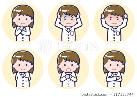 Female pharmacist pose set_05 117133744