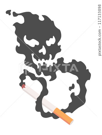 Smoking dangers icon. Awareness about smoking and poison of cigarette. Resulting premature organ damage. Smoking is harmful to human organs Smoking dangers icon. Awareness about smoking and poison of cigarette. Resulting premature organ damage. Smoking is harmful to human organs 117133898