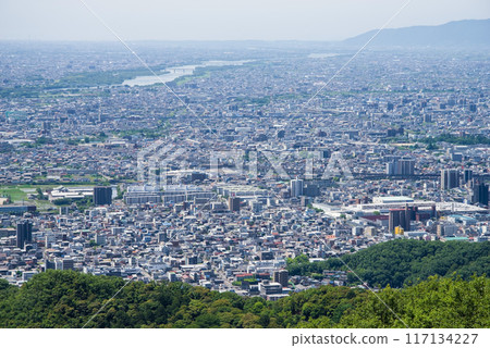 View of Gifu city from the observation deck of the castle tower of "Gifu Castle" 117134227