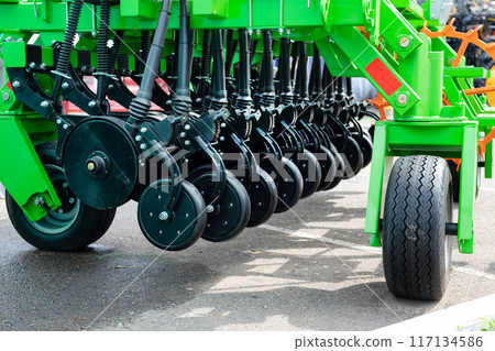 Agricultural machinery in agricultural fair 117134586