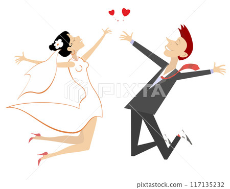 couple, vector, heart 117135232