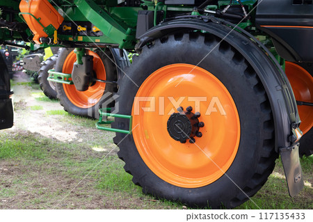 Agricultural machinery in agricultural fair Agricultural machinery in agricultural fair 117135433