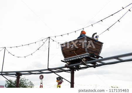 Fear and Emotions in girls and women on the roller coaster ride. Fear and Emotions in girls and women on the roller coaster ride. 117135463