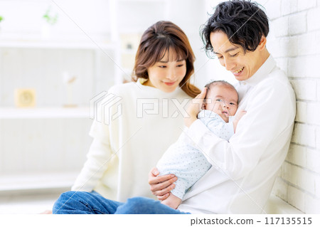 Family baby happiness Family baby happiness 117135515