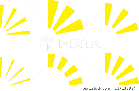 Emphasis attention notice comic mark icon set 117135954